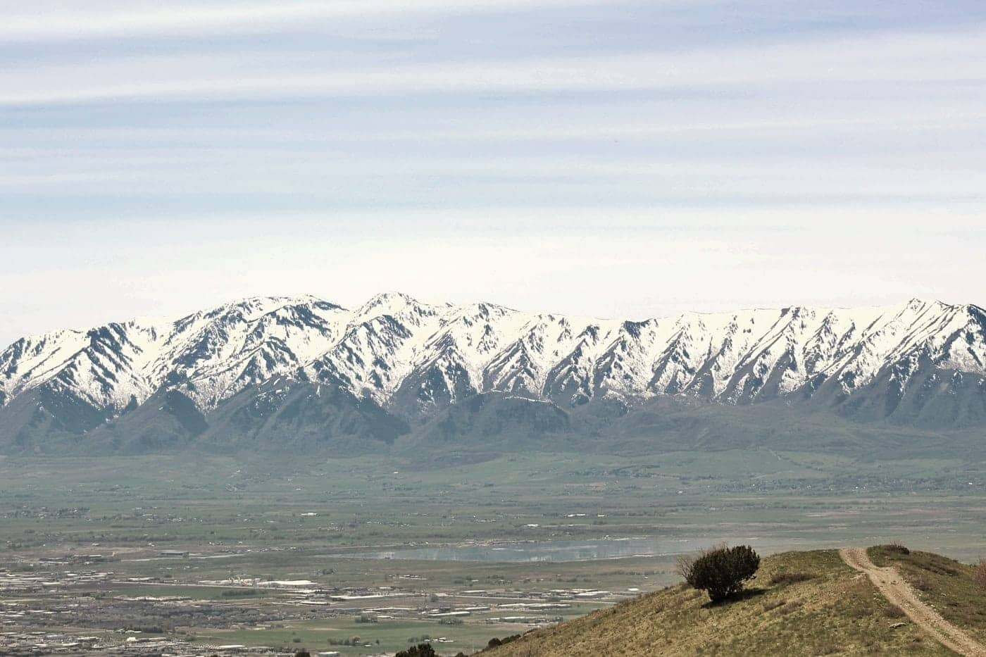Cache Valley near Hyde Park and Logan, Utah