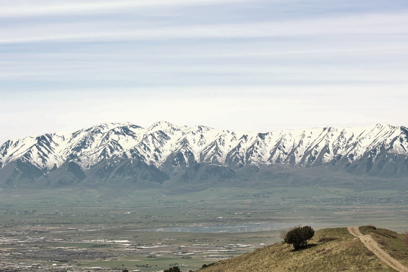 Cache Valley, Utah landscape near Hyde Park and Logan